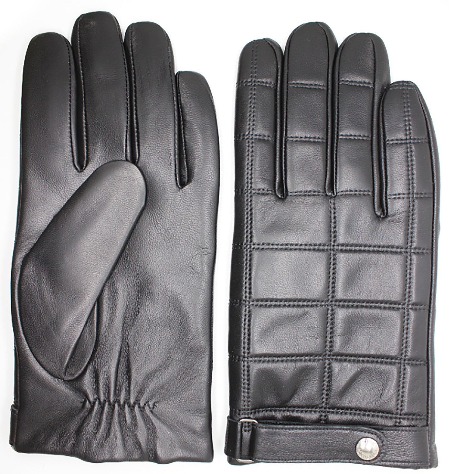 MEN'S CLUB ROCHELIER LEATHER SQUARE QUILTED GLOVE