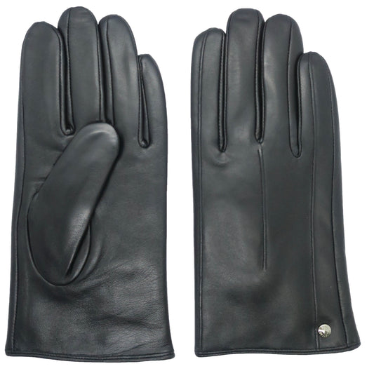 CLUB ROCHELIER MEN'S LEATHER GLOVE WITH STITCH, TOUCH