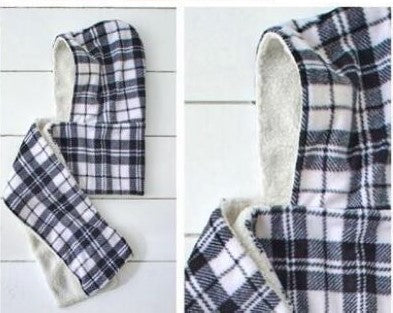 NICCI PLAID BLANKET SCARF
