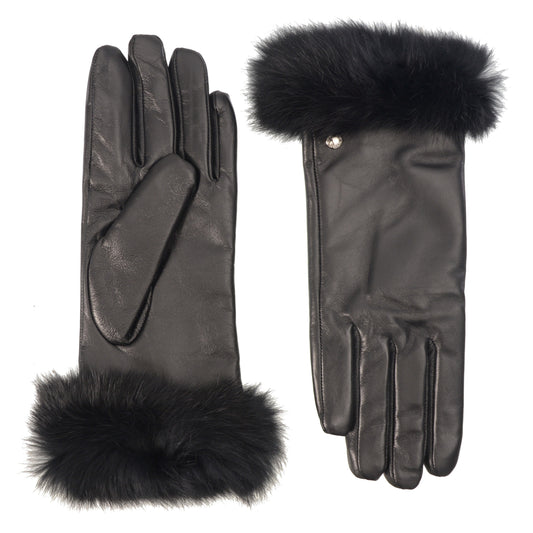 CLUB ROCHELIER LADIES GLOVE WITH FAUX FUR CUFF