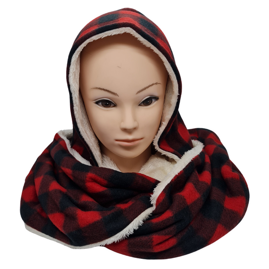 NICCI PLAID BLANKET SCARF