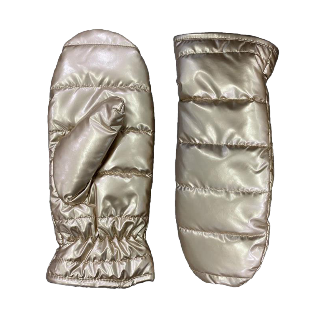 CLUB ROCHELIER LADIES METALLIC QUILTED PUFFER MITTEN