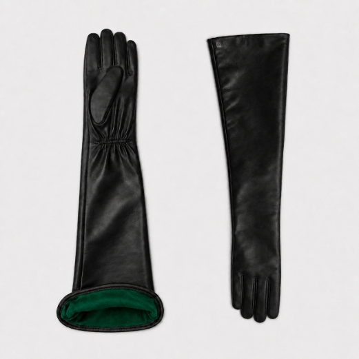 Luxury Opera-Length Sheepskin Leather Gloves