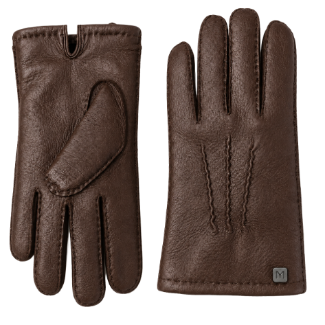 Luxury Men's Deerskin Leather Gloves With Three Points