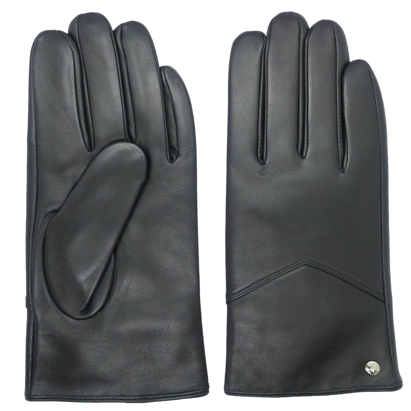 CLUB ROCHELIER MEN'S CLASSIC LEATHER GLOVE WITH V-STITCHING DETAIL