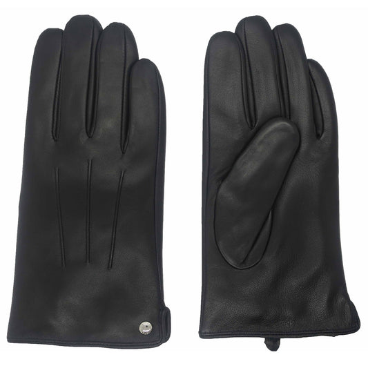 CLUB ROCHELIER MEN'S CLASSIC LEATHER GLOVE WITH PIN-TUCK