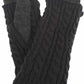 LADIES KNIT GLOVE WITH CABLE KNIT OVERLAY CUFF