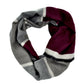 CLUB ROCHELIER- MEN'S VISCOSE BLENF STRIPED REVERSIBLE SCARF