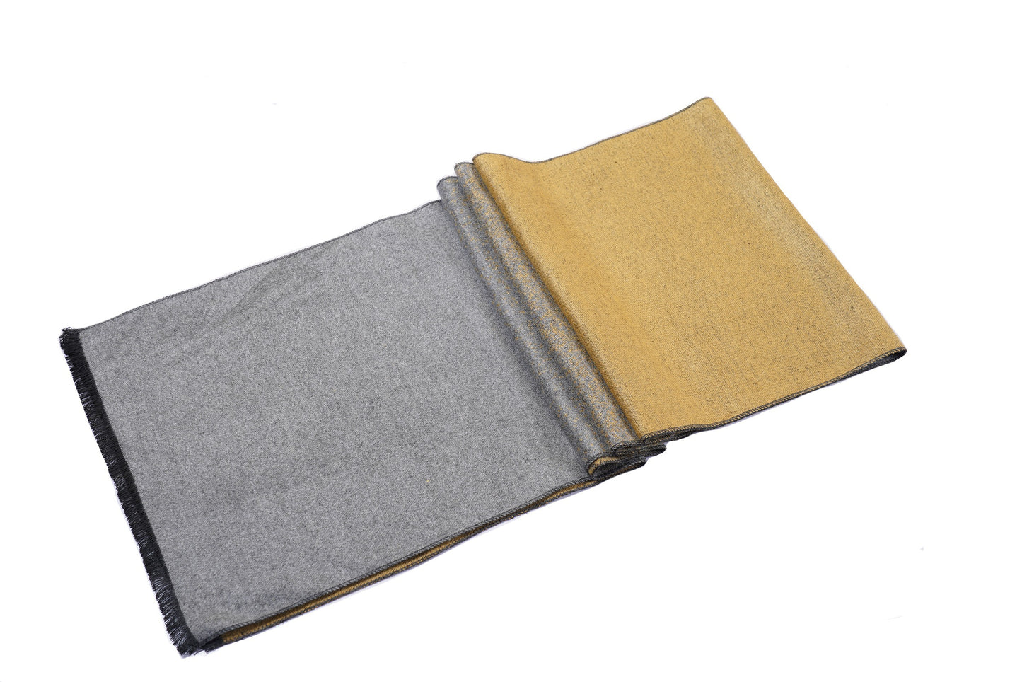 CLUB ROCHELIER- MEN'S VISCOSE BLENF STRIPED REVERSIBLE SCARF