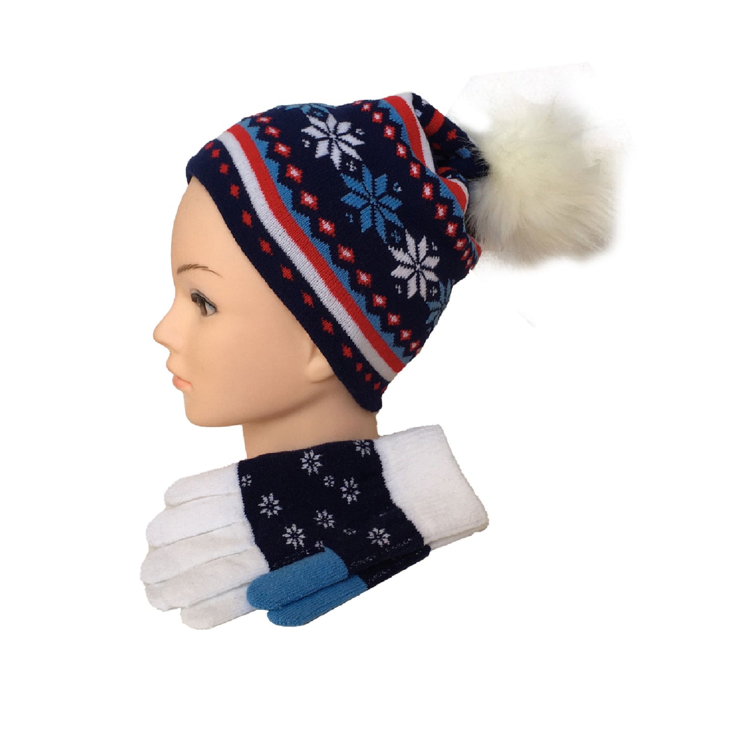 CLUB ROCHELIER HOLIDAY HAT AND GLOVE