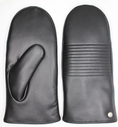CLUB ROCHELIER LADIES CLASSIC LEATHER MITTEN WITH PINTUCK