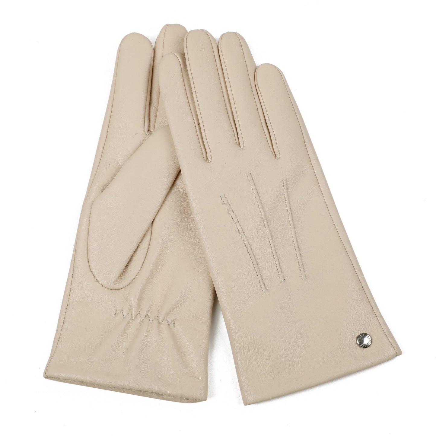 CLUB ROCHELIER LADIES CLASSIC LEATHER GLOVE WITH PIN TUCK
