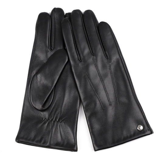 CLUB ROCHELIER LADIES CLASSIC LEATHER GLOVE WITH PIN TUCK