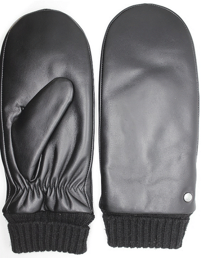 CLUB ROCHELIER LADIES' LEATHER MITT WITH KNITTED CUFF
