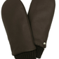 CLUB ROCHELIER LADIES' LEATHER MITT WITH KNITTED CUFF