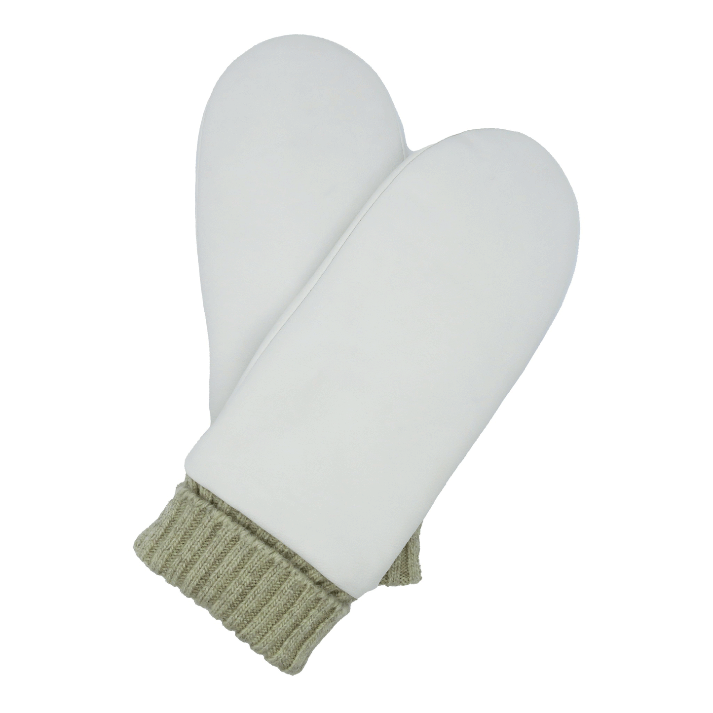 CLUB ROCHELIER LADIES' LEATHER MITT WITH KNITTED CUFF