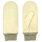CLUB ROCHELIER LADIES' LEATHER MITT WITH KNITTED CUFF