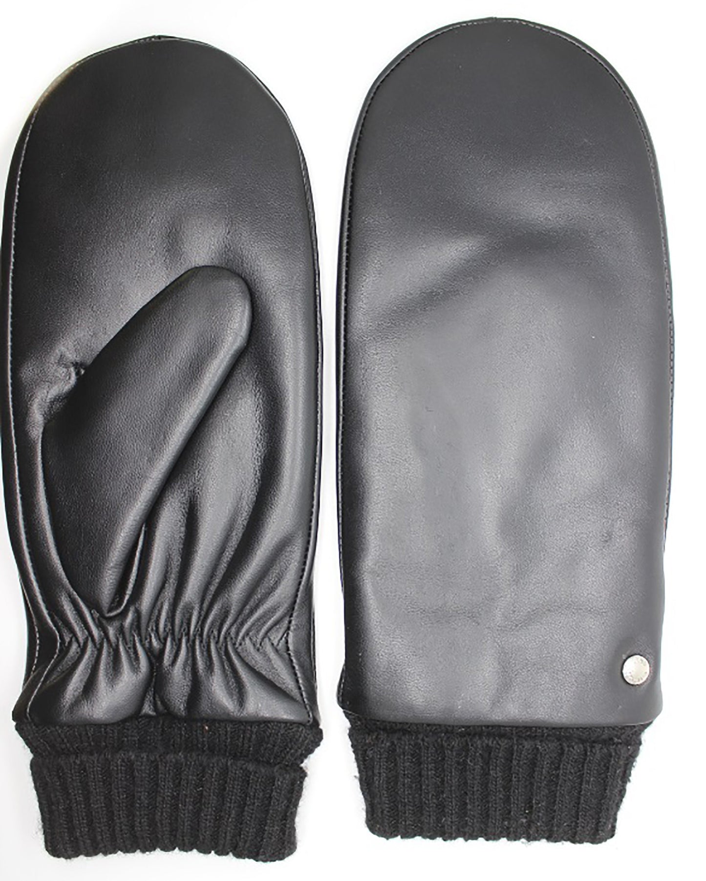 CLUB ROCHELIER LADIES' LEATHER MITT WITH KNITTED CUFF