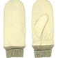 CLUB ROCHELIER LADIES' LEATHER MITT WITH KNITTED CUFF