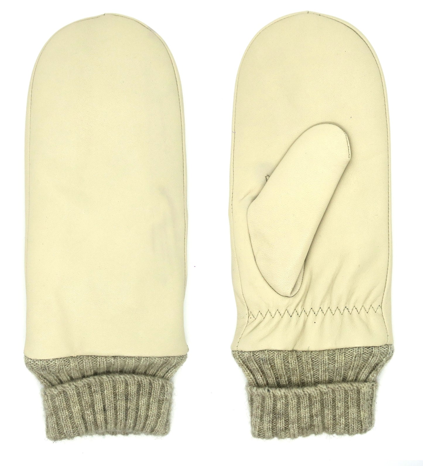 CLUB ROCHELIER LADIES' LEATHER MITT WITH KNITTED CUFF