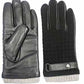 CLUB ROCHELIER MENS QUILTED FABRIC/LEATHER GLOVE