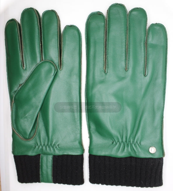 CLUB ROCHELIER MEN'S CLASSIC LEATHER GLOVE WITH THICK CUFF