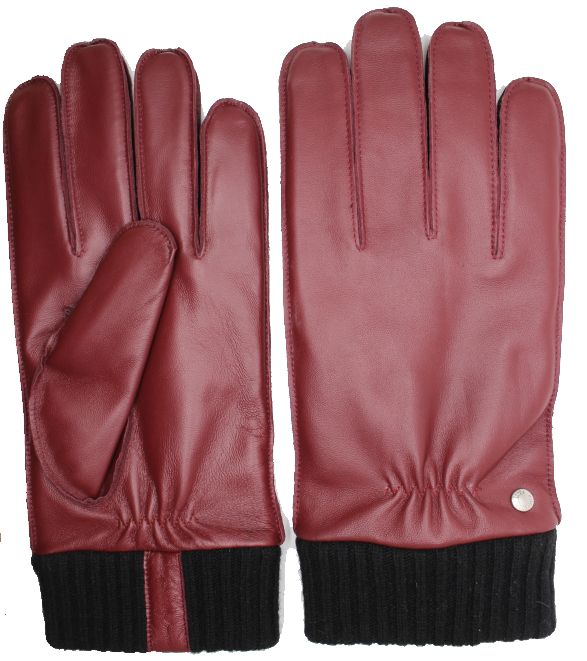 CLUB ROCHELIER MEN'S CLASSIC LEATHER GLOVE WITH THICK CUFF