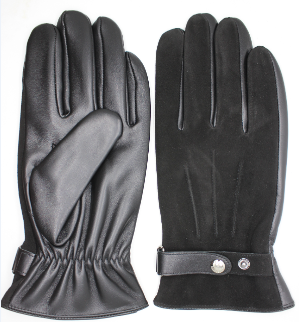 CLUB ROCHELIER MEN'S SUEDE LEATHER GLOVE WITH BELT