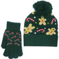 NICCI 2 PIECE HOLIDAY HAT GLOVE SET