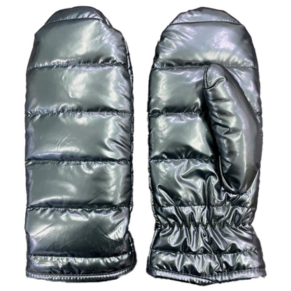 CLUB ROCHELIER LADIES METALLIC QUILTED PUFFER MITTEN