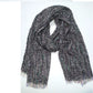 LADIES NICCI KNITTED SCARF WITH MULTI COLOR ACCENTS