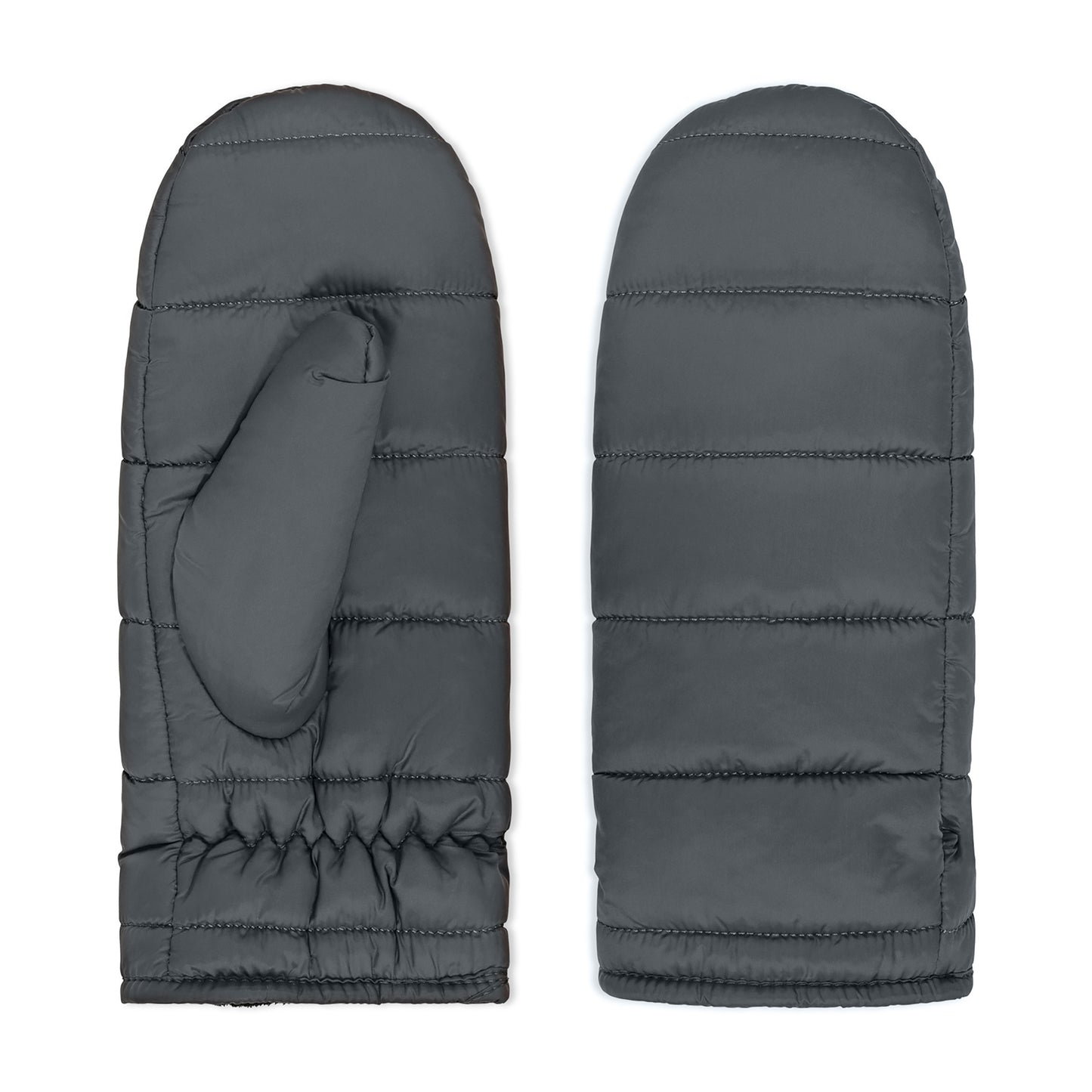 NICCI LADIES QUILTED PUFFER5 MITTEN WITH PLUSH LINING