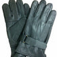 NICCI MEN'S LEATHER GLOVE WITH STRAP & BELT
