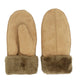 CLUB ROCHELIER LADIES FAUX SUEDE MITTEN WITH SHERPA CUFF