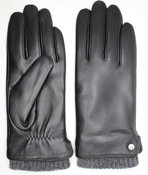 CLUB ROCHELIER LADIES LEATHER GLOVE WITH INSERTED CUFF, TOUCH