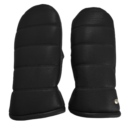 CLUB ROCHELIER LADIES PU/FAUX SUEDE MITT WITH LINES