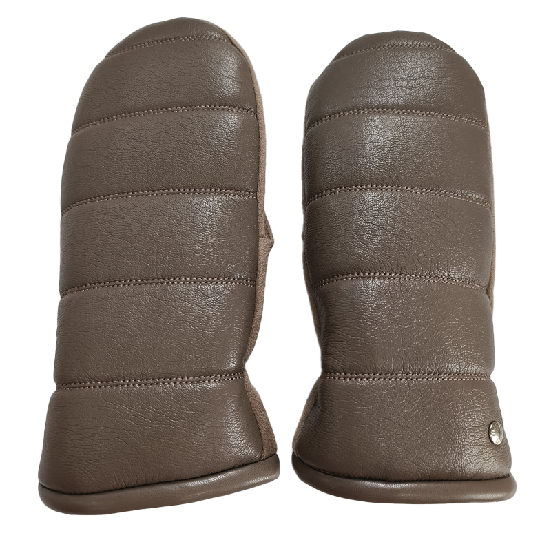 CLUB ROCHELIER LADIES PU/FAUX SUEDE MITT WITH LINES