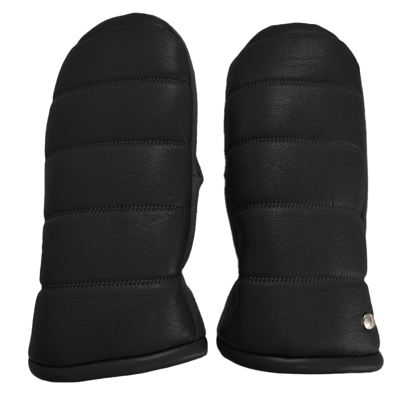 CLUB ROCHELIER LADIES PU/FAUX SUEDE MITT WITH LINES