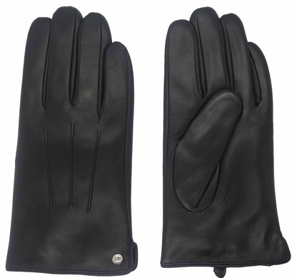 CLUB ROCHELIER MEN'S CLASSIC LEATHER GLOVE WITH PIN-TUCK