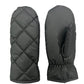 NICCI LADIES QUILTED PU MITTEN