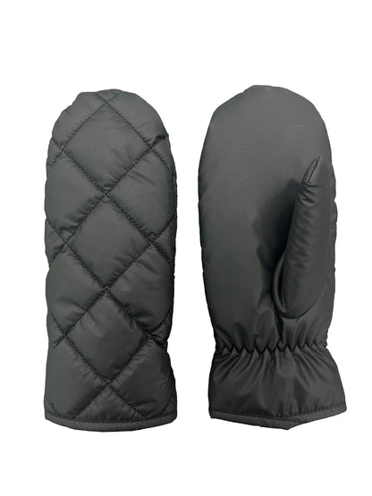 NICCI LADIES QUILTED PU MITTEN
