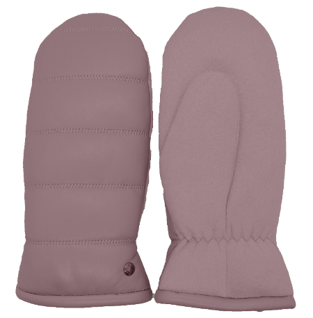 CLUB ROCHELIER LADIES PU/FAUX SUEDE MITT WITH LINES