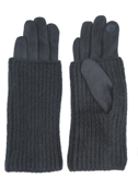 NICCI LADIES 2 in 1 SUEDE GLOVE WITH CUFF