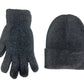 NICCI UNISEX HAT AND GLOVE SET FROM RECYLCELD YARN