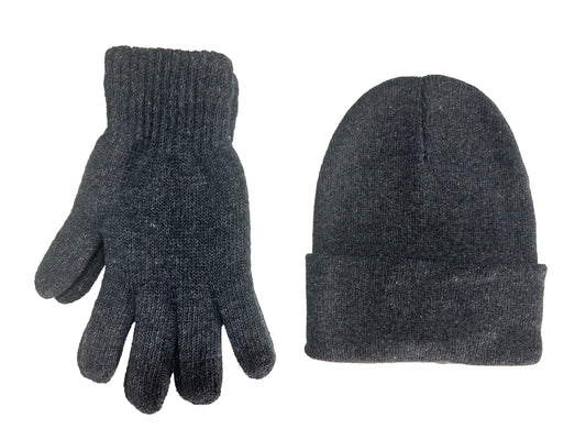 NICCI UNISEX HAT AND GLOVE SET FROM RECYLCELD YARN