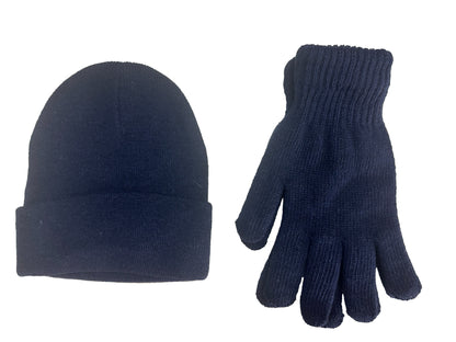 NICCI UNISEX HAT AND GLOVE SET FROM RECYLCELD YARN