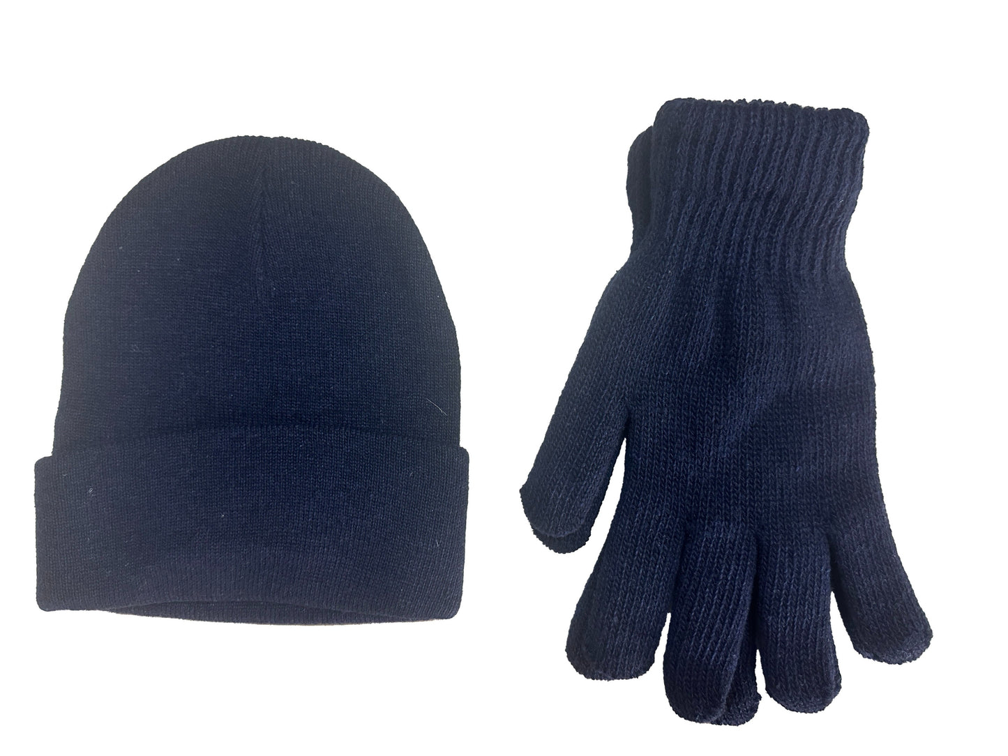 NICCI UNISEX HAT AND GLOVE SET FROM RECYLCELD YARN