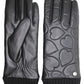 CLUB ROCHELIER LEATHER GLOVE WITH IMPRINTED HEARTS