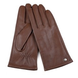 CLUB ROCHELIER LADIES CLASSIC LEATHER GLOVE WITH PIN TUCK