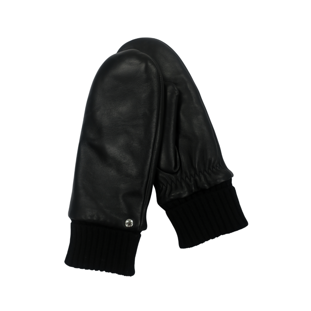 CLUB ROCHELIER LADIES' LEATHER MITT WITH KNITTED CUFF